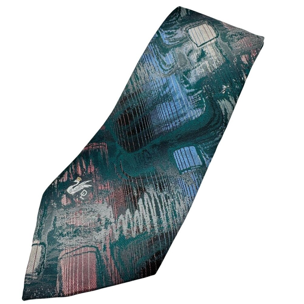 Don Loper Beverly Hills Vintage Neck Tie Multicolor Abstract Polyester
